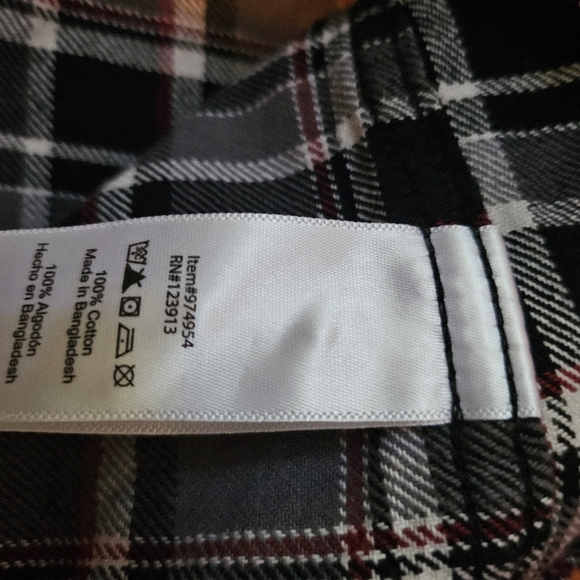 Jachs Heavy Button Up Flannel Shirt, Large - Picture 4 of 7